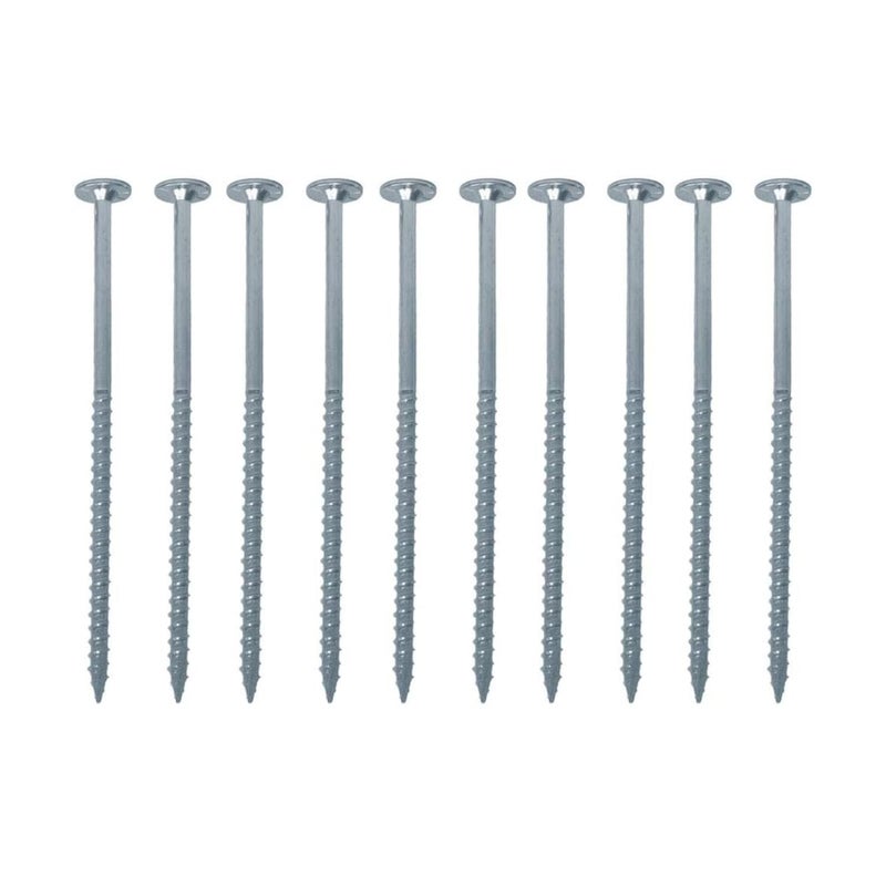 FastCap PowerHead Wood Screws with Oversized Flat Head - Self-Tapping Point - 3", #2 Square Drive, Zinc Finish, 150-Pack - 02193 - Image 1